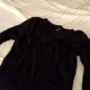 Black skin tight long sleeve